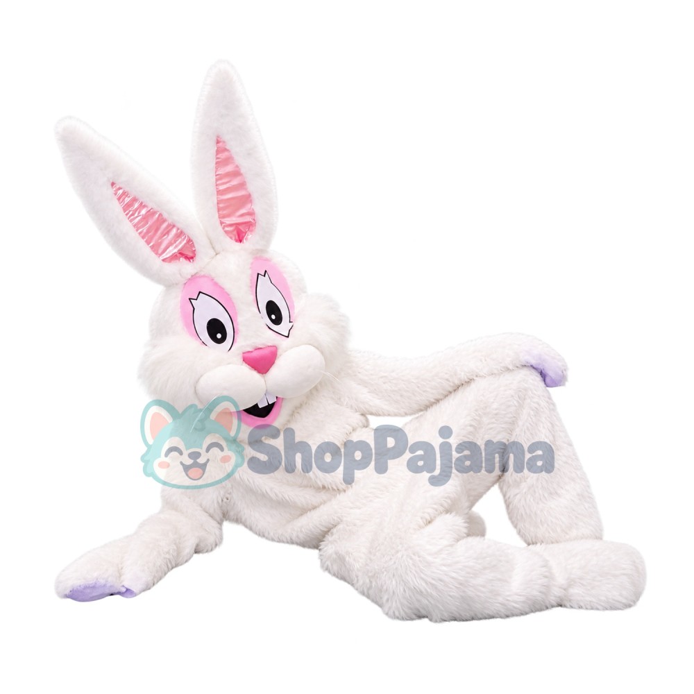 Superb Friendly White Rabbit Mascot Costume