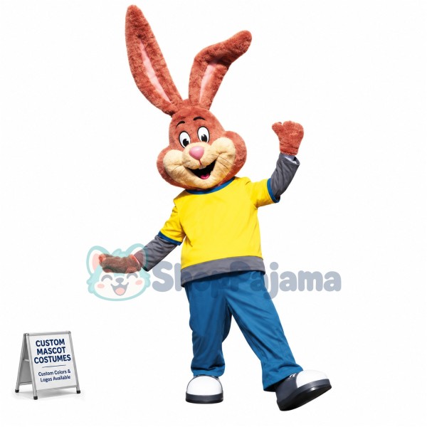 Happy Easter Bunny Rabbit Mascot Costume