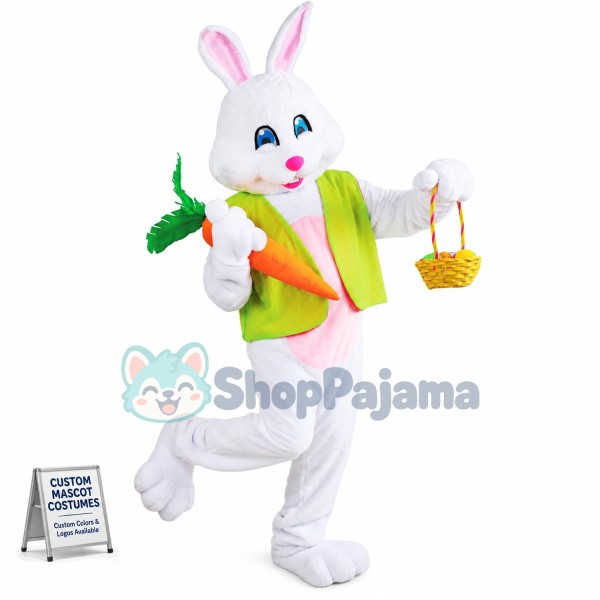 Friendly Easter Bunny Rabbit Mascot Costume