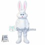 Superb Cute White Easter Bunny Rabbit Mascot Costume