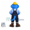 Superb Blue Snake Mascot Costume