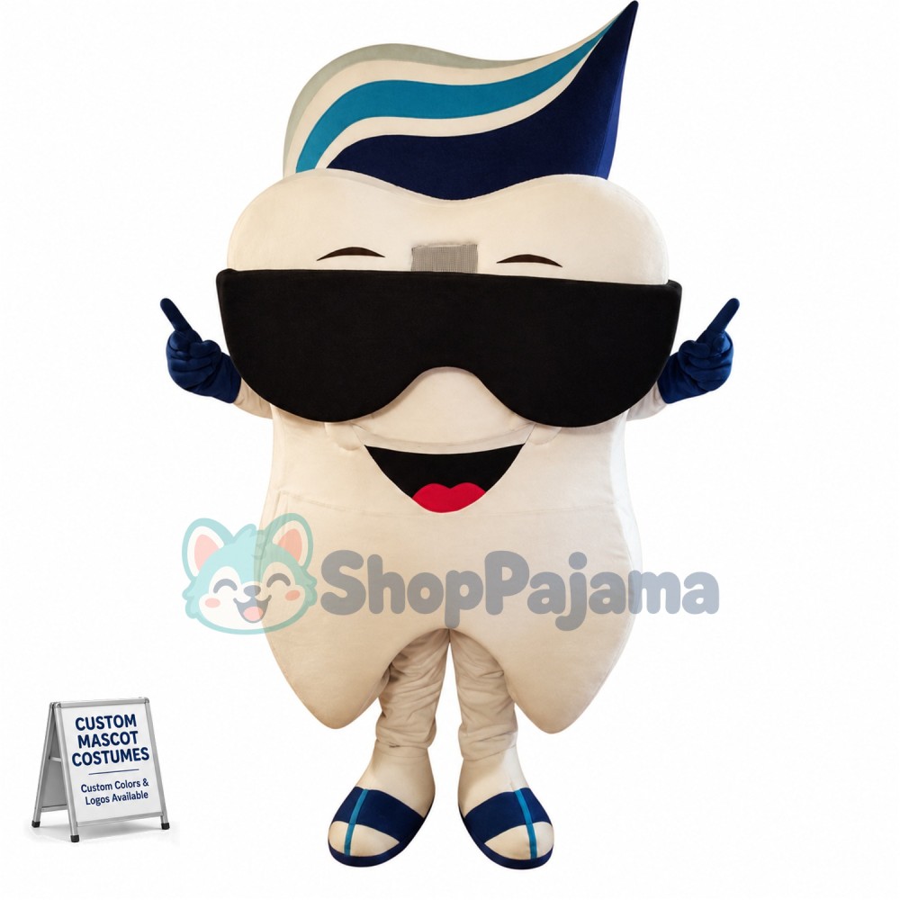 Cool Teeth Mascot Costume