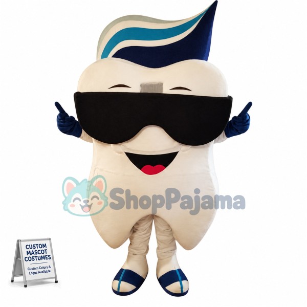 Cool Teeth Mascot Costume