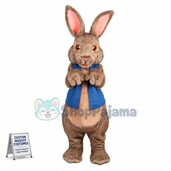 Superb Brown Bunny Rabbit Mascot Costume