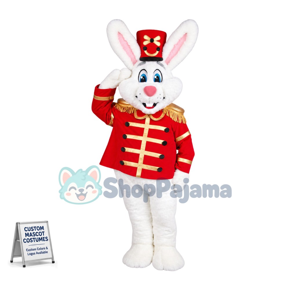 Soldier Rabbit Mascot Costume