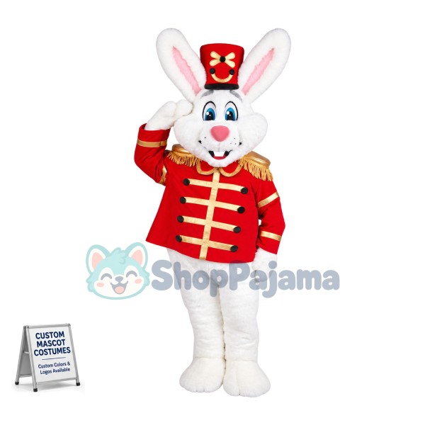 Soldier Rabbit Mascot Costume