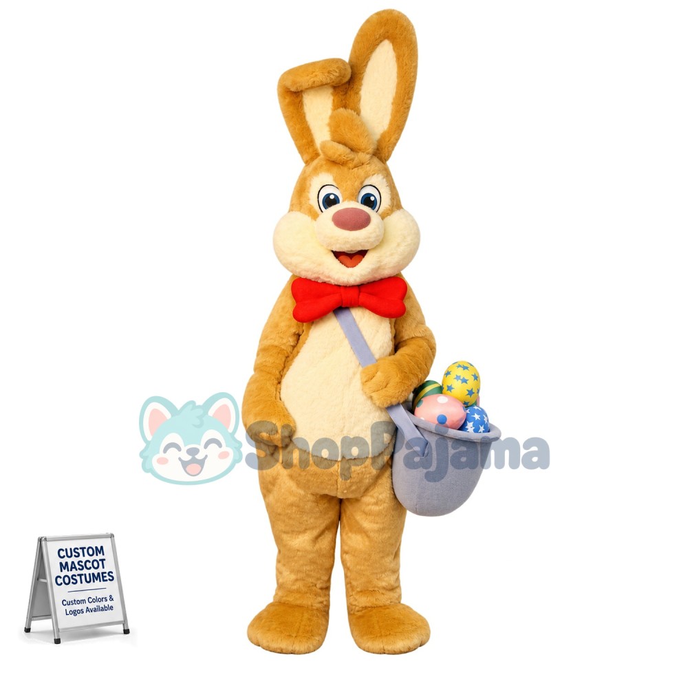 Superb Friendly Easter Bunny Rabbit Mascot Costume