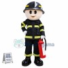 Young Fireman Mascot Costume