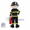 Young Fireman Mascot Costume