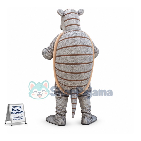 Superb Realistic Armadillo Mascot Costume