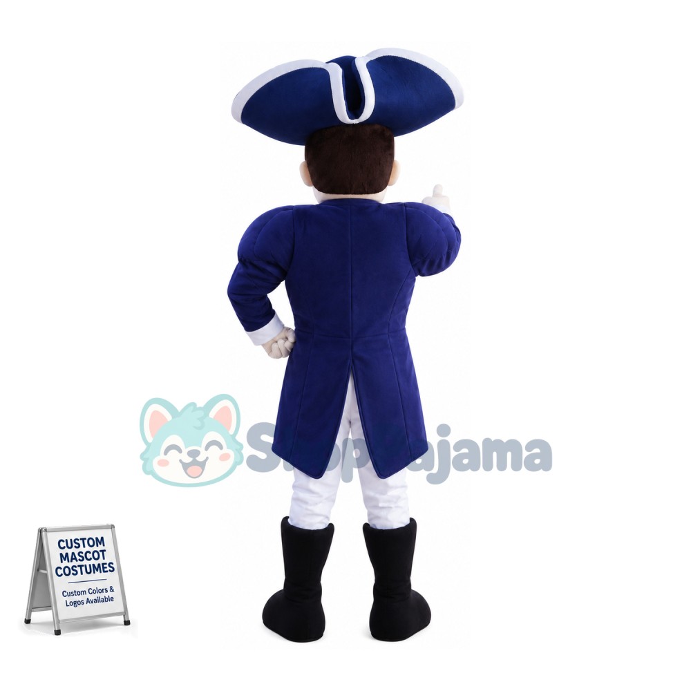 Superb Realistic Patriot Mascot Costume