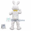 Affordable Happy White Rabbit Mascot Costume