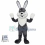 Grey & White Rabbit Bunny Mascot Costume