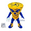 Yellow Power Tornado Mascot Costume