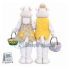 White Mr & Mrs Easter Bunny Mascot Costume