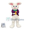 Superb Purple Suit Easter Bunny Mascot Costume
