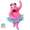 Beautiful Pink Hippo Mascot Costume