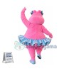 Beautiful Pink Hippo Mascot Costume