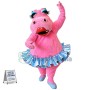 Beautiful Pink Hippo Mascot Costume