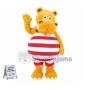 Friendly Yellow Rhino Mascot Costume