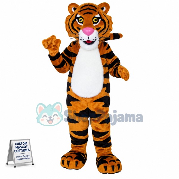Superb Friendly Tiger Mascot Costume
