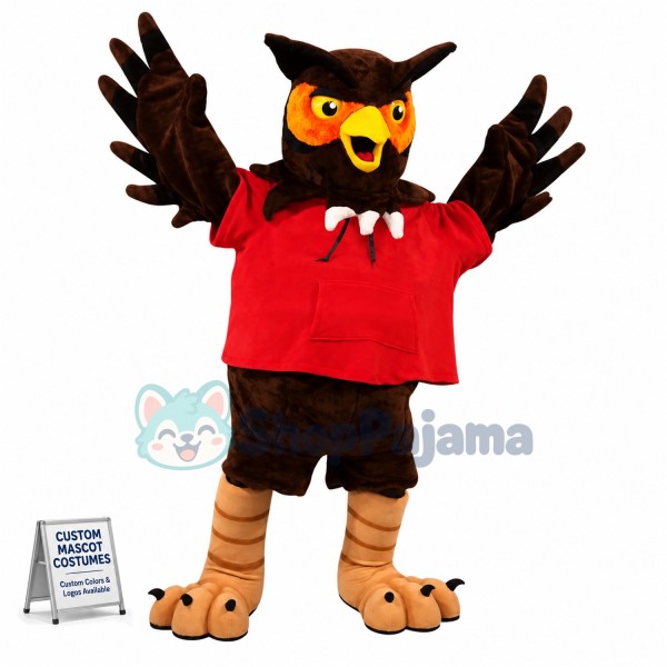 Superb University Owl Mascot Costume