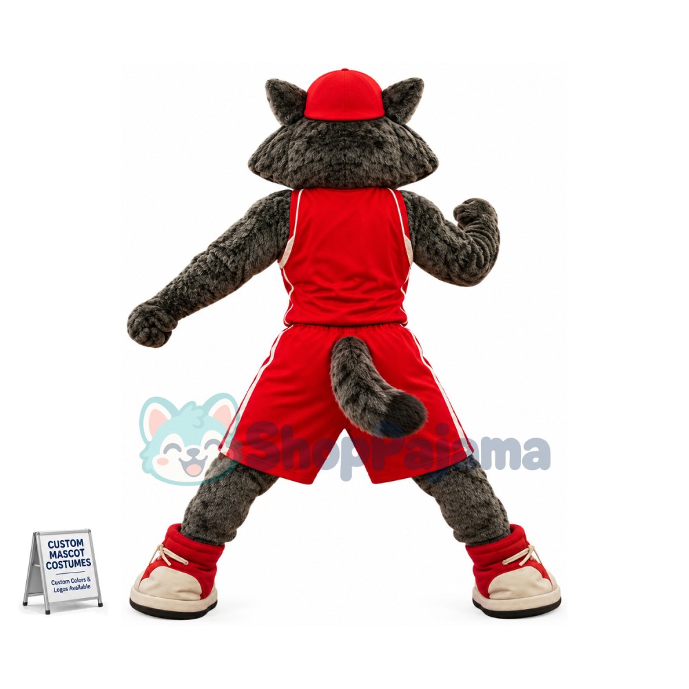 Superb College Sport Wolf Mascot Costume