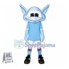 Blue Alien Mascot Costume