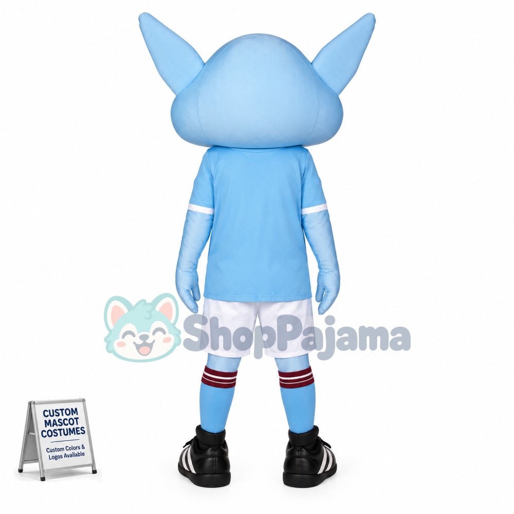 Blue Alien Mascot Costume