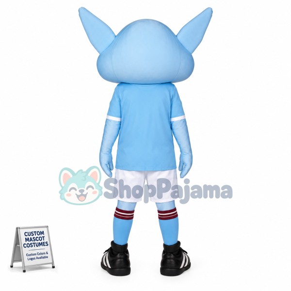 Blue Alien Mascot Costume
