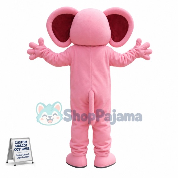 Affordable Pink Elephant Mascot Costume