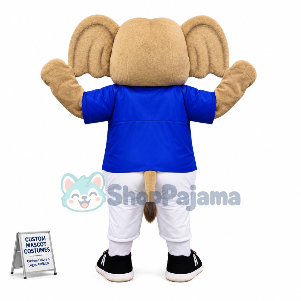 Superb Sport Elephant Mascot Costume