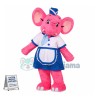 Beautiful Pink Elephant Mascot Costume