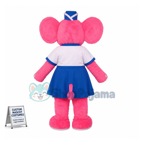 Beautiful Pink Elephant Mascot Costume