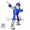 Blue Spartan Knight Mascot Costume
