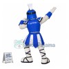 Blue Spartan Knight Mascot Costume
