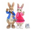 Peter Rabbit & Lily Bobtail Rabbit Mascot Costume