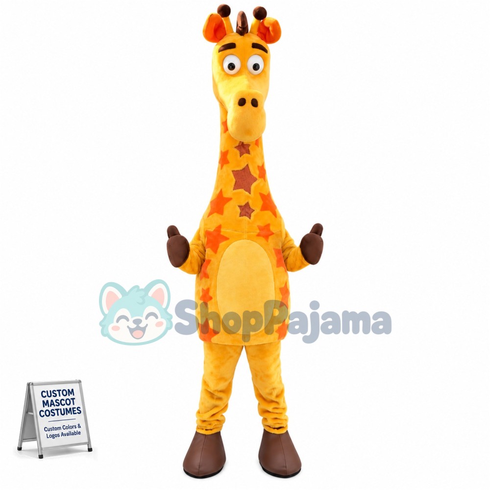 Superb Cute Giraffe Mascot Costume