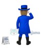 Blue Patriot Mascot Costume