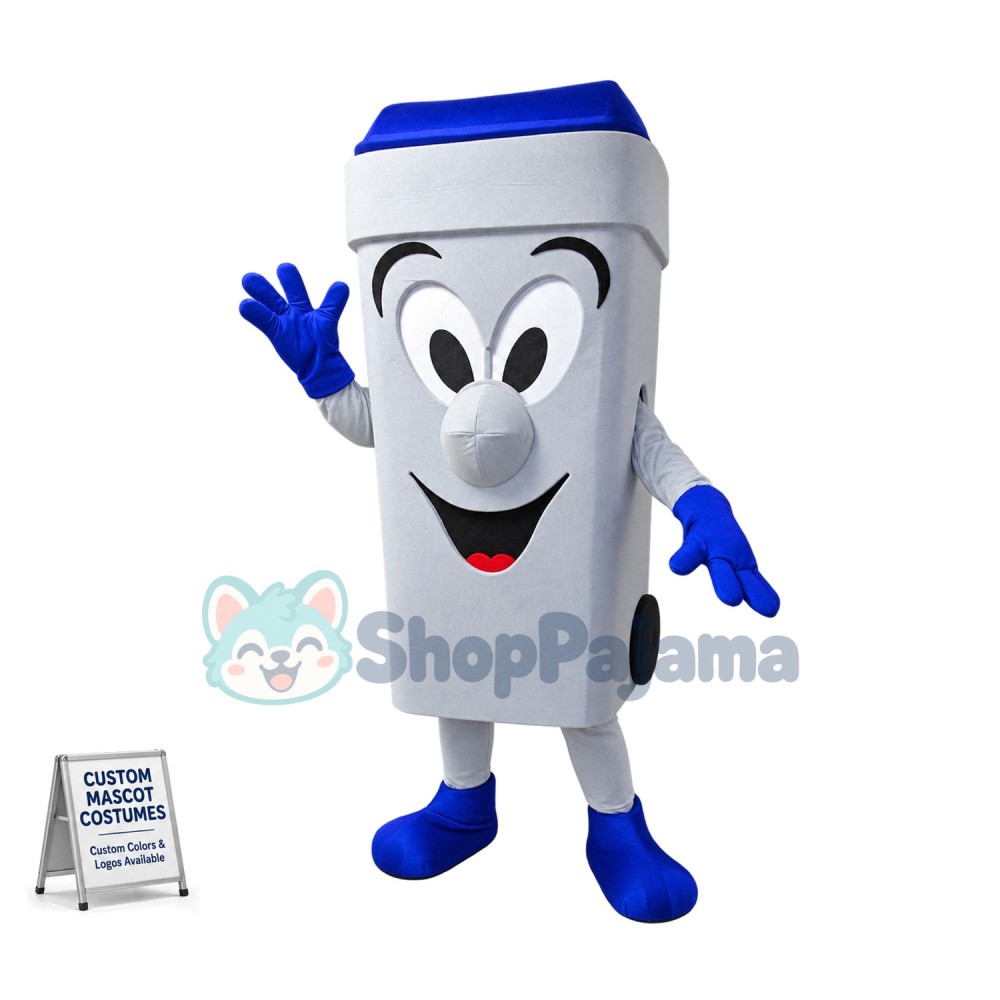 Happy Recycling Bin Mascot Costume
