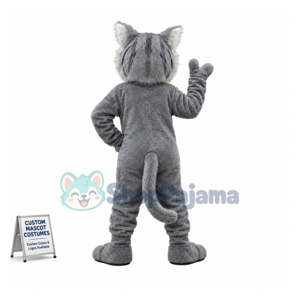 Fierce Realistic Wildcat Mascot Costume