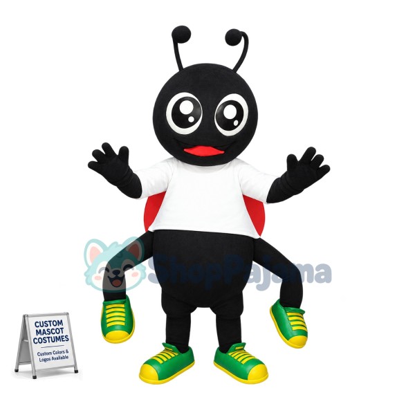 Superb Black Ant Mascot Costume