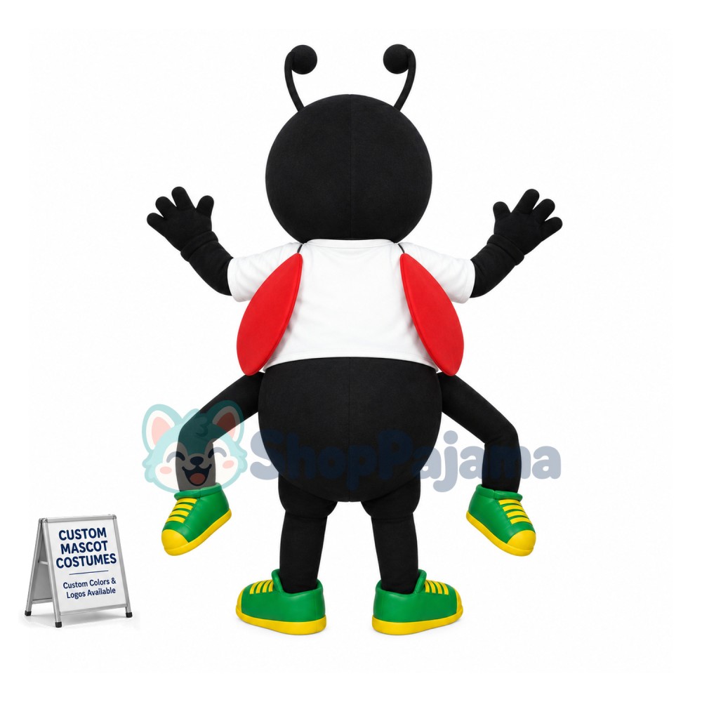 Superb Black Ant Mascot Costume