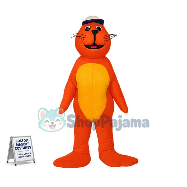 Orange Seal Mascot Costume