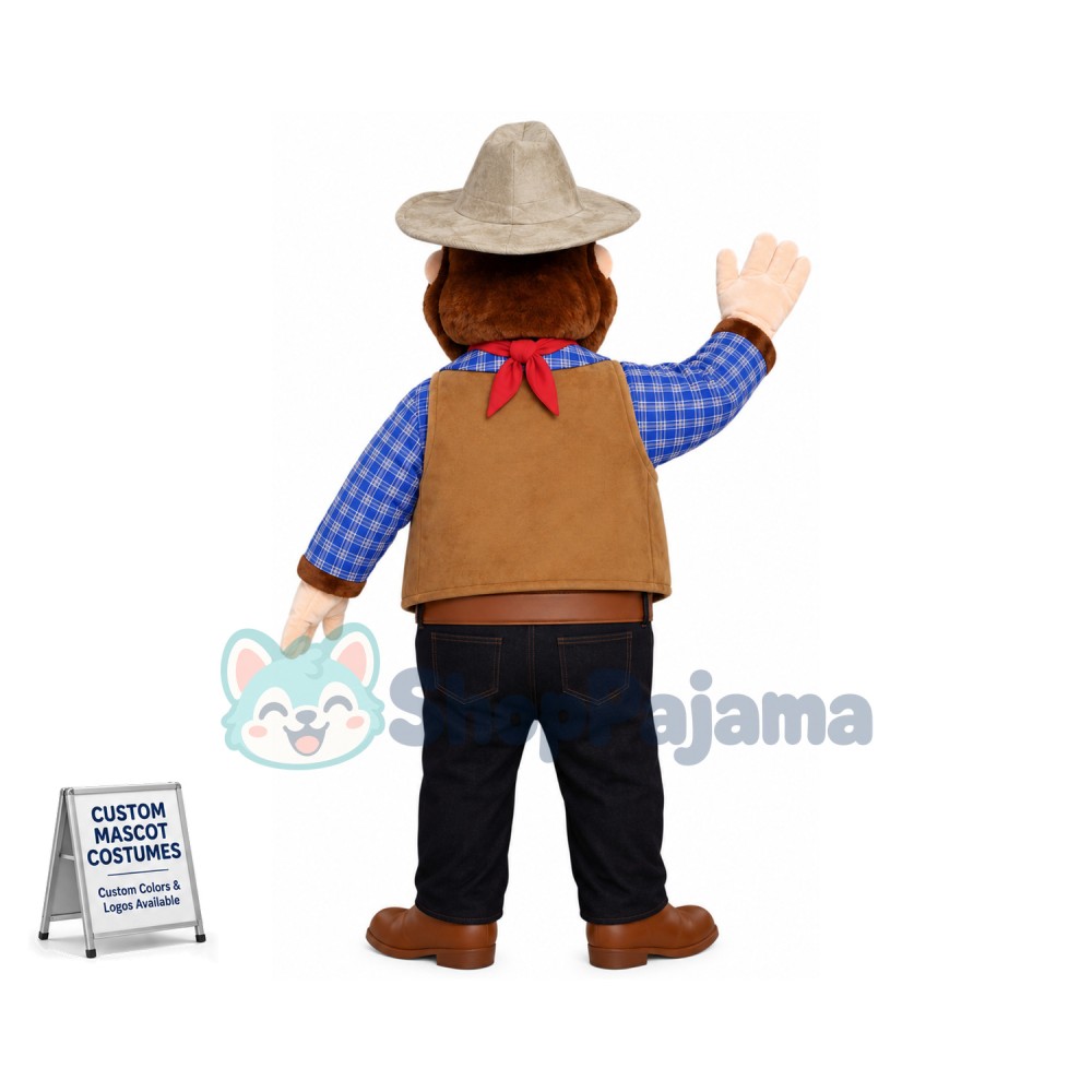 Sheriff Monkey Mascot Costume