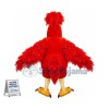 Superb Red Chicken Mascot Costume