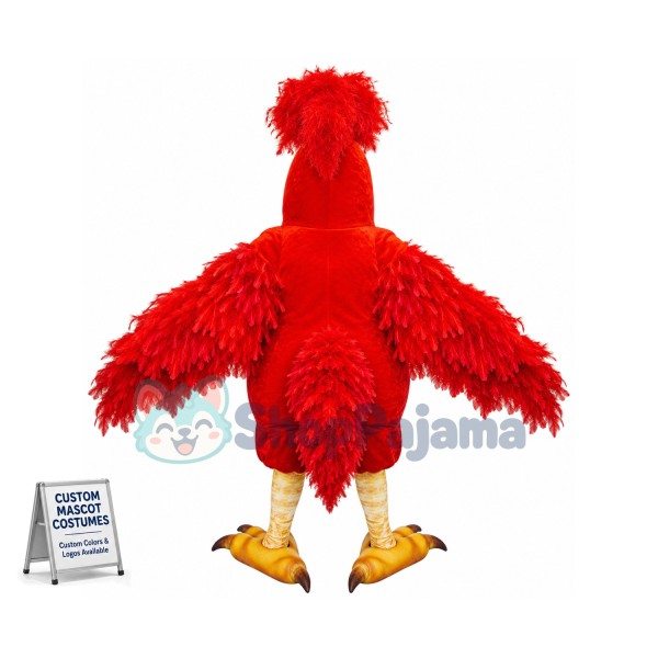Superb Red Chicken Mascot Costume
