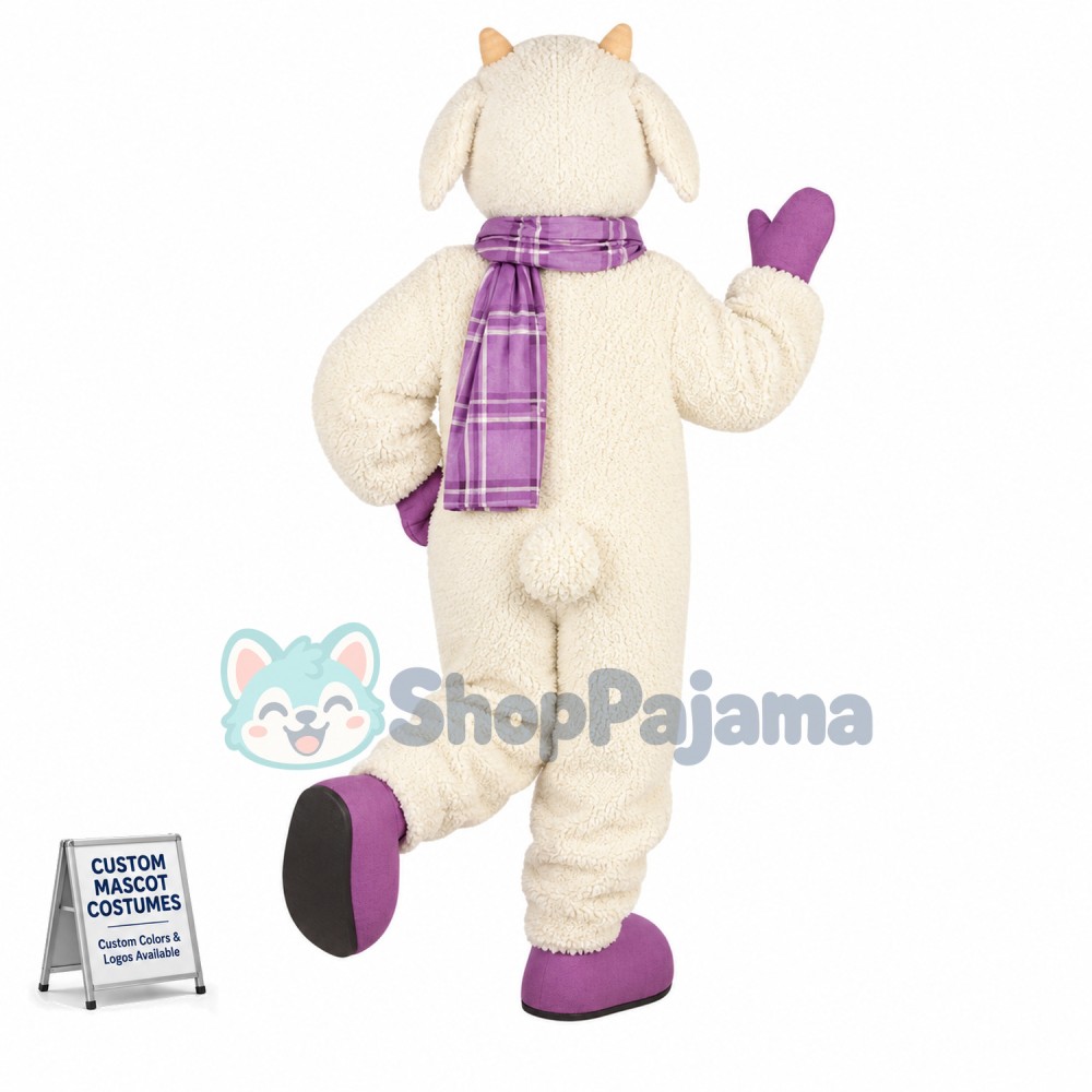 Superb Friendly Sheep Mascot Costume