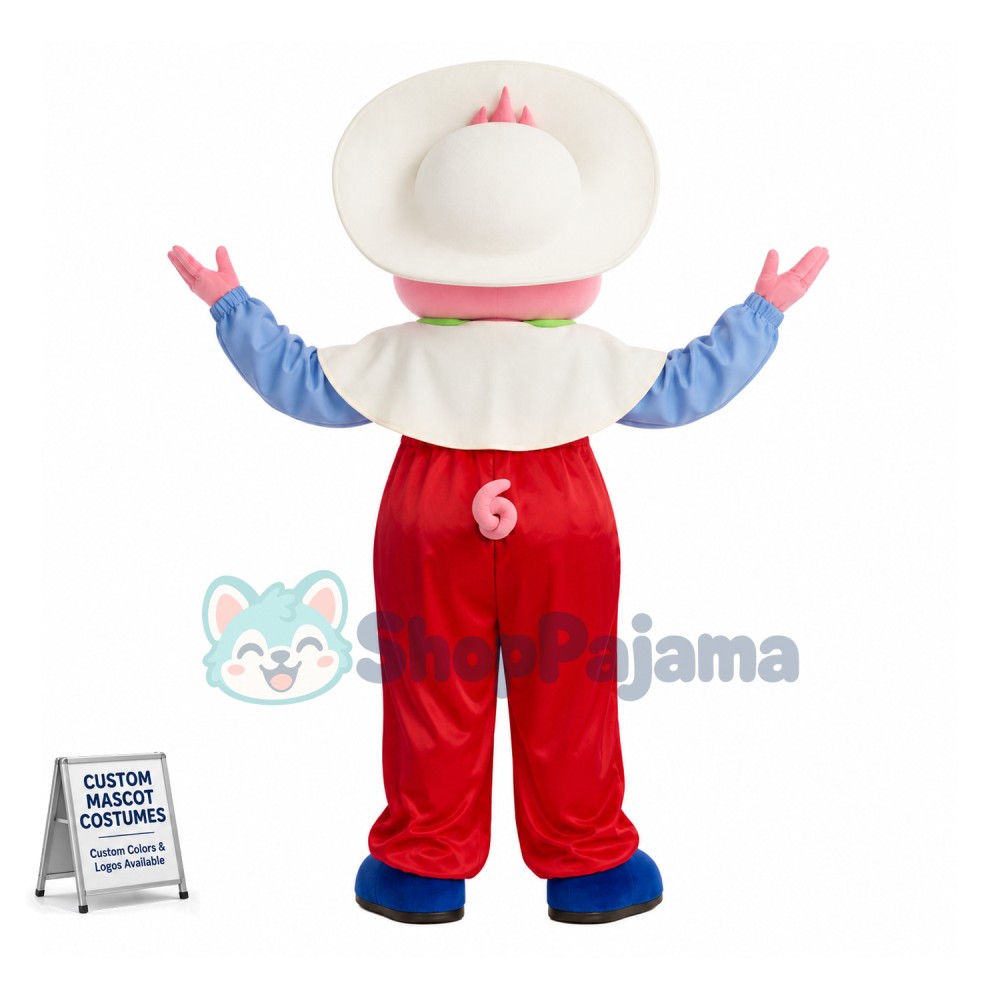Friendly Pink Pig Mascot Costume