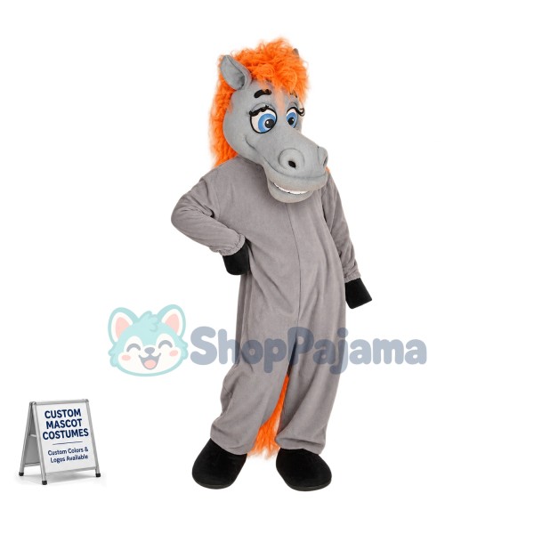 Superb Funny Horse Mascot Costume